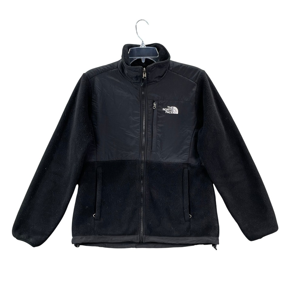 The North Face Denali Fleece Jacket Women Medium Black Full Zip Hiking Outdoor‎